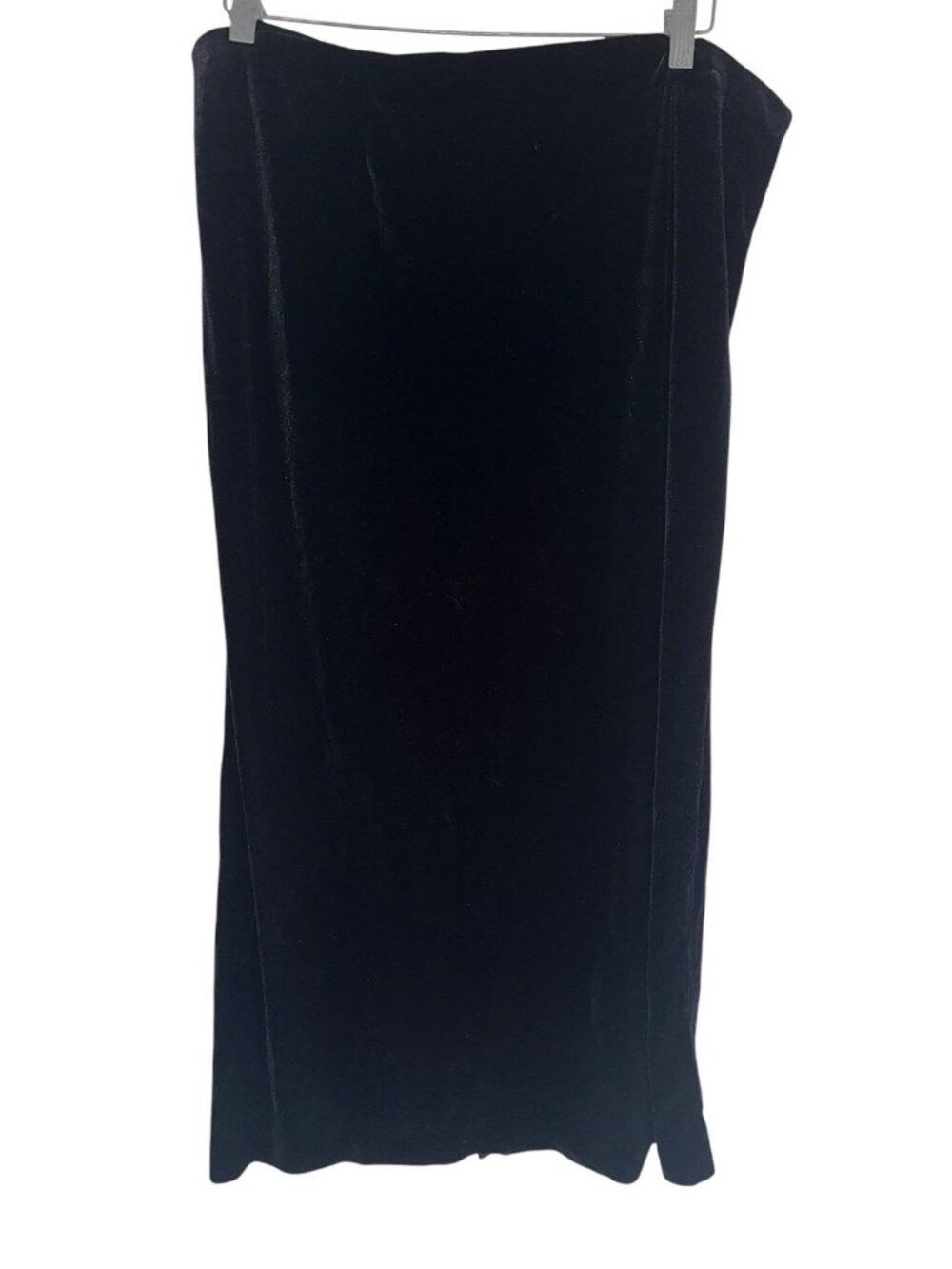 VTG Jaclyn Smith Black Velvet Maxi Skirt Sz XL Gothic Whimsygoth Witchy